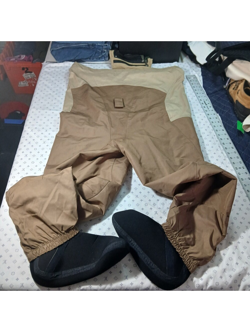 Patagonia Chest Waders Mens Medium Brown Fishing Outdoor Gorpcore Retro